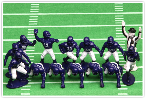 miniature football figures