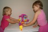 Playing with Polly Pocket dolls